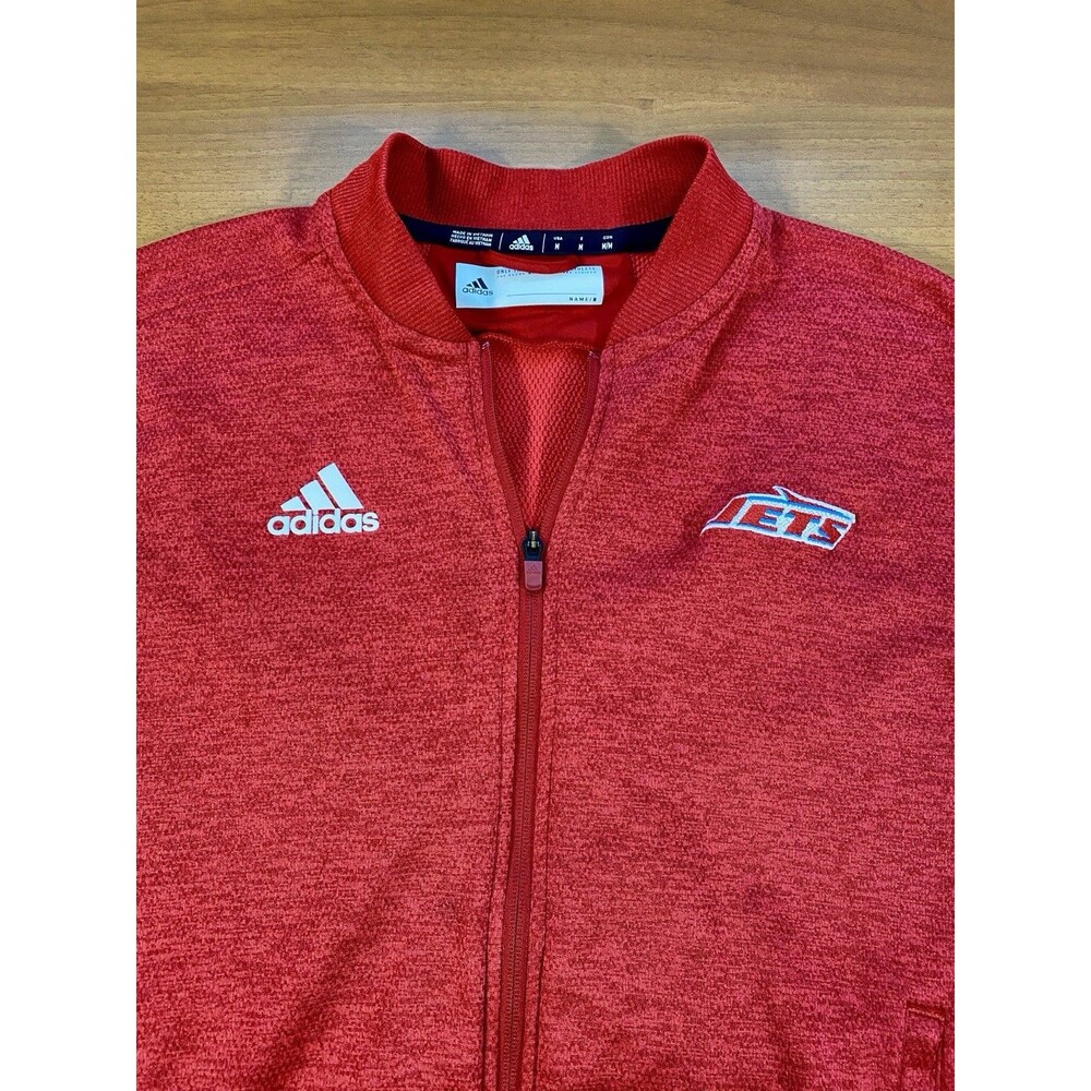 Adidas Winnipeg Jets Sweatshirt Mens M Red Full Zip Athleisure Sports Athletic
